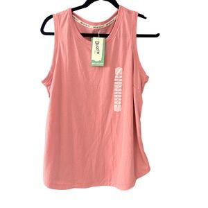 Duluth Trading Co Dry On The Fly Tank Top Womens Medium Pink Drirelease New